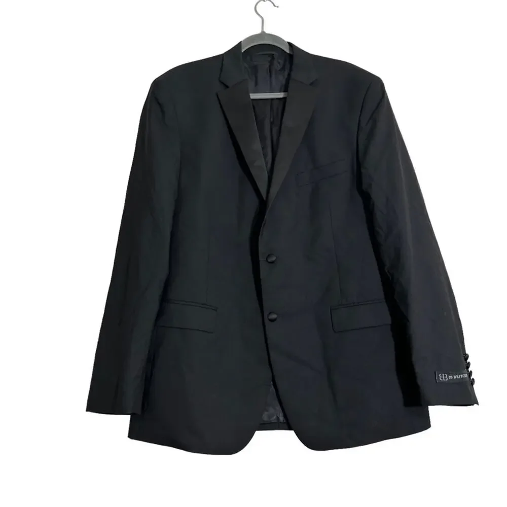 NWT‎ JB Britches Logan Black Wool Suit Jacket 44L